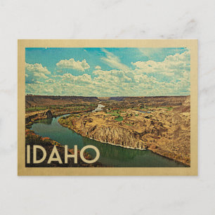 Idaho Snake River Canyon Vintage Travel Briefkaart