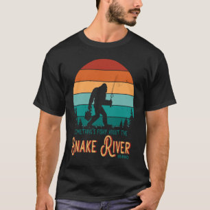 Idaho Snake River Sasquatch Vist het avontuur T-shirt