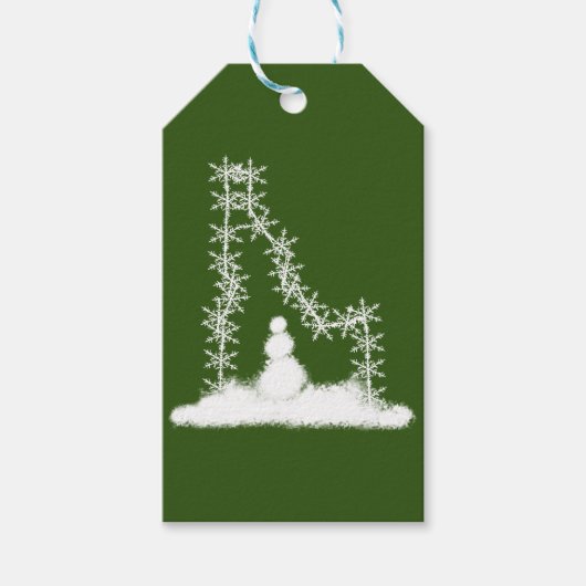 Idaho Snowflake Cadeaulabel (Voorkant)