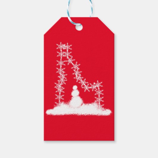 Idaho Snowflake Gift Labels Cadeaulabel (Voorkant)