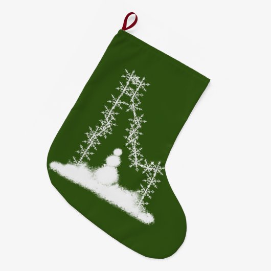 Idaho Snowflake Grote Kerstsok (Voorkant (Hangend))