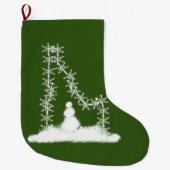 Idaho Snowflake Grote Kerstsok (Voorkant)