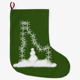 Idaho Snowflake Grote Kerstsok