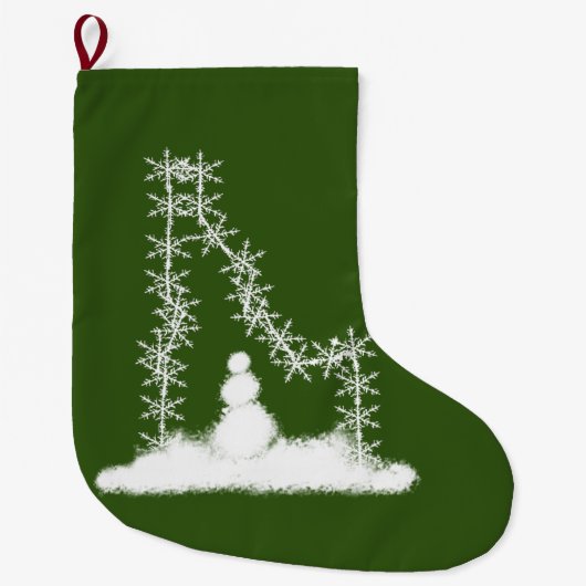 Idaho Snowflake Grote Kerstsok (Voorkant)