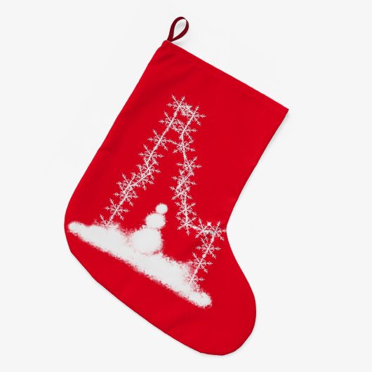 Idaho Snowflake Large Kerststop Grote Kerstsok (Voorkant (Hangend))