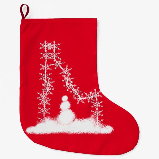 Idaho Snowflake Large Kerststop Grote Kerstsok (Voorkant)