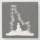 Idaho Snowflake Stenen Onderzetter (Voorkant)