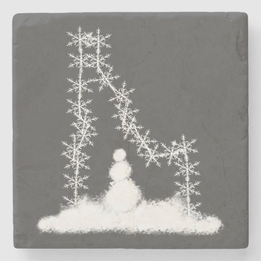 Idaho Snowflake Stenen Onderzetter (Voorkant)