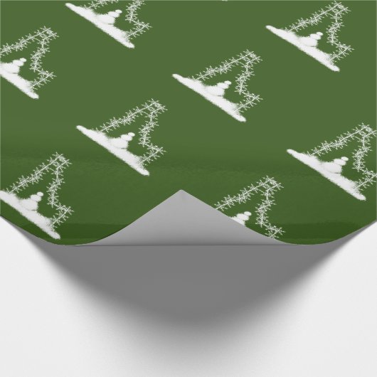 Idaho Snowflake Wrapping Paper Cadeaupapier (Hoek)