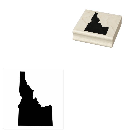 Idaho Solid Rubber Art Stamp Rubberstempel (Gestempeld)
