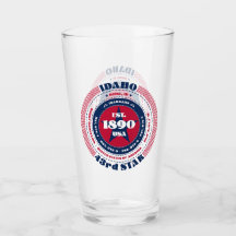 Idaho Souvenir Circulaire Typografie Ontwerp