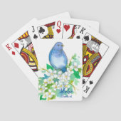 Idaho Souvenir State Bird Mountain Blauwvogel Speelkaarten (Achterkant)