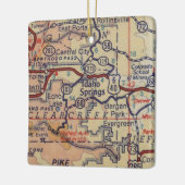 Idaho Springs CO  Map Keramisch Ornament (Links)
