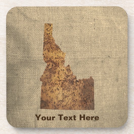 Idaho Spud Map Bier Onderzetter (Voorkant)