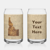 Idaho Spud Map Blikvorm Glas (Voorkant)