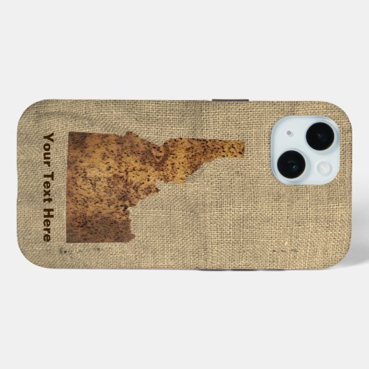 Idaho Spud Map Case-Mate iPhone Case (Achterkant (horizontaal))
