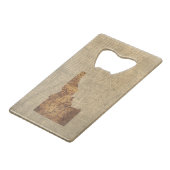 Idaho Spud Map Creditkaart Flessenopener (Voorkant Gekanteld)