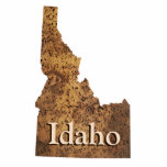 Idaho Spud Map Fotobeeldje Magneet<br><div class="desc">Een kaart van Idaho,  met een structuur van de aardappelhuid.  tekst met de tekst "Idaho" verschijnt ook.Een eenvoudige manier om uw Idaho-trots te shows.</div>