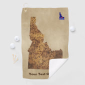 Idaho Spud Map Golfhanddoek (Insitu)