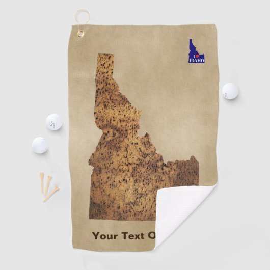 Idaho Spud Map Golfhanddoek (Insitu)