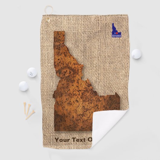Idaho Spud Map Golfhanddoek (Insitu)