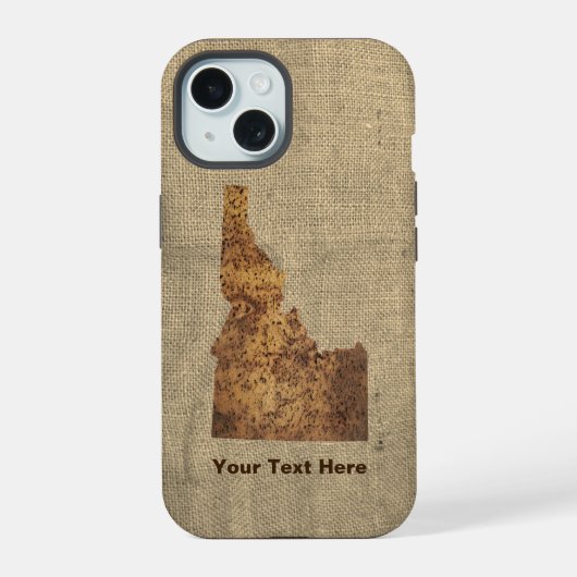 Idaho Spud Map iPhone 15 Case (Achterkant)