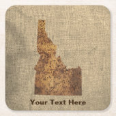 Idaho Spud Map Kartonnen Onderzetters (Voorkant)