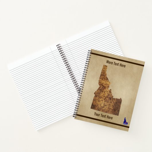 Idaho Spud Map Notitieboek (Binnen)