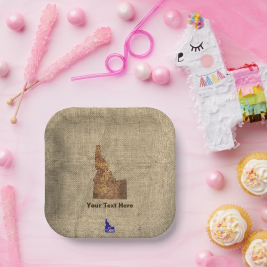 Idaho Spud Map Papieren Bordje (Feest)