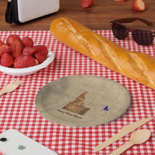 Idaho Spud Map Papieren Bordje (Picknick)