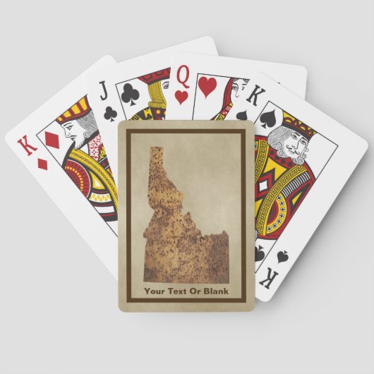 Idaho Spud Map Pokerkaarten (Achterkant)