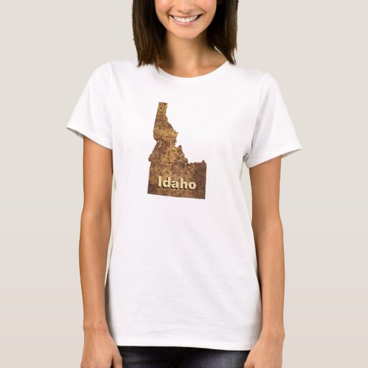 Idaho Spud Map T-shirt (Voorkant)
