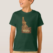 Idaho Spud Map T-shirt (Voorkant)