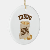 Idaho Spud Muffin Keramisch Ornament (Rechts)