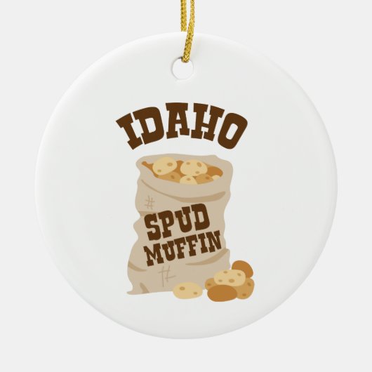 Idaho Spud Muffin Keramisch Ornament (Voorkant)