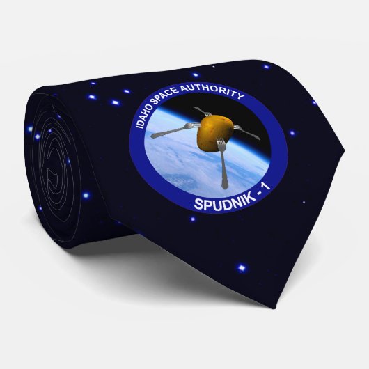 Idaho Spudnik Satelliet Missie Patch Stropdas (Opgerold)