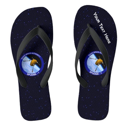 Idaho Spudnik Satelliet Missie Patch Teenslippers (Voetbed)