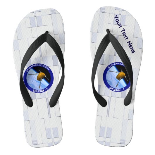 Idaho Spudnik Satelliet Missiepatch Teenslippers (Voetbed)