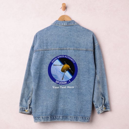 Idaho Spudnik Satellite Mission Patch Sierkussen Denim Jacket (Hangar)