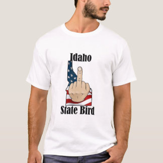 Idaho staat vogel t-shirt middelvinger vlag