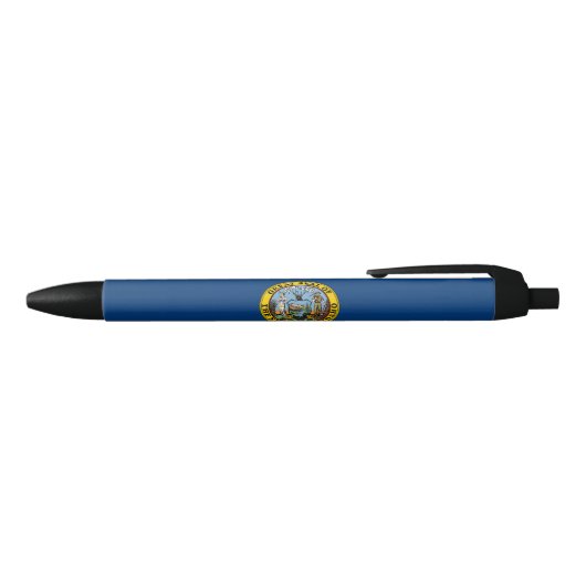 Idaho Staatsvlag Blauwe Inkt Pen (Bovenkant)