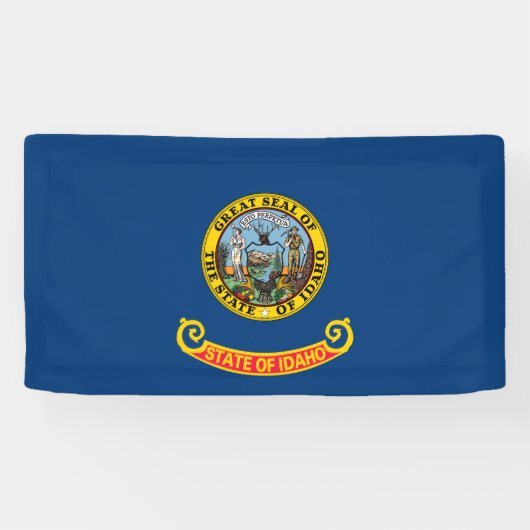 Idaho Staatsvlag Spandoek (Horizontaal)