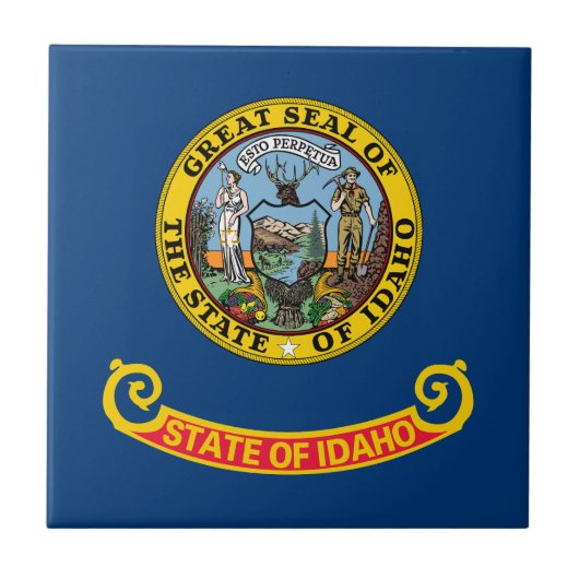 Idaho Staatsvlag Tegeltje (Voorkant)