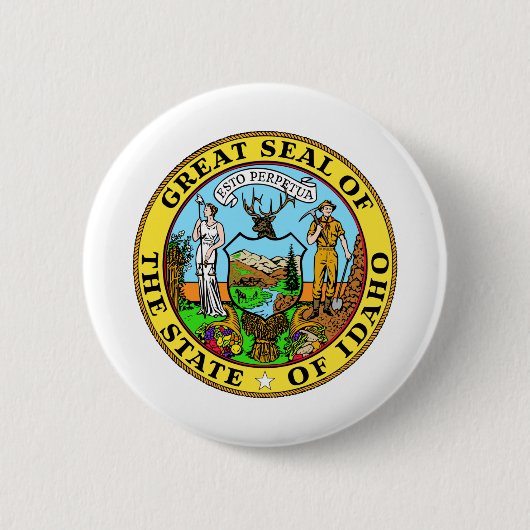 idaho  staatszegel ronde button 5,7 cm (Voorkant)