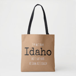 Idaho State Bag Souvenir Tas gepersonaliseerd
