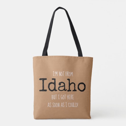 Idaho State Bag Souvenir Tas gepersonaliseerd (Achterkant)