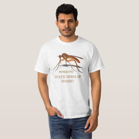 IDAHO STATE BIRD: DE MOSQUITO T-SHIRT (Voorkant volledig)