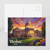Idaho State Capitol VS Briefkaart (Voorkant / Achterkant)