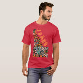 Idaho State Design Artiest Ontworpen Illustratie F T-shirt (Voorkant volledig)