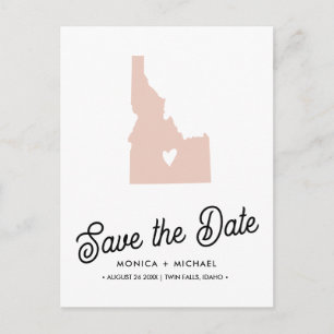 IDAHO State Destination Wedding any COLOR! Aankondigingskaart